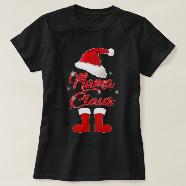 T-shirt mama claus (Design devant)