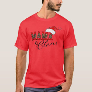 T-shirt Mama Claus Joyeux Noël Drôle Maman Lover Père Noël