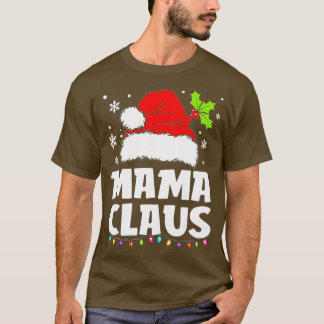 T-shirt Mama Claus Noël Pyjama Famille Correspondant Noël