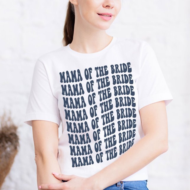 T-shirt Mama de la mariée Marine Bleue Correspondante de l (Créateur téléchargé)