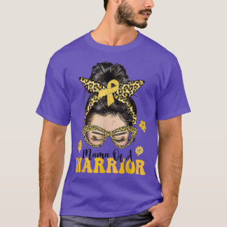 T-shirt Mama De Sensibilisation Au Cancer De L'Enfance D'U