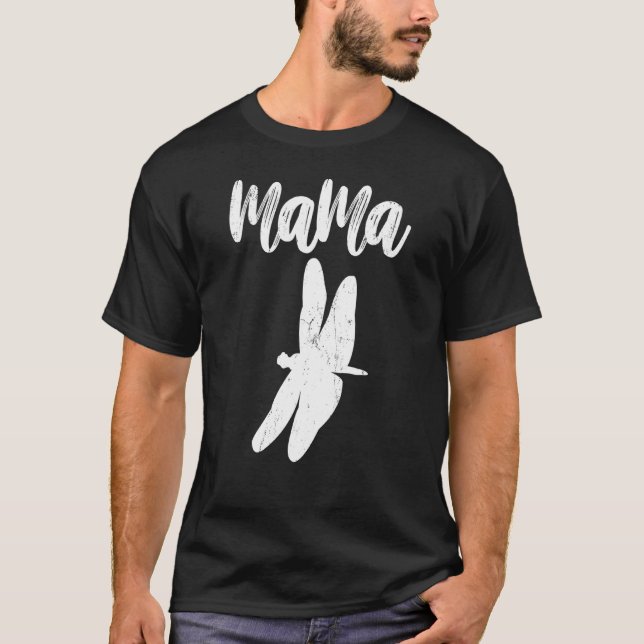 T-shirt Mama Dragonfly Idées Vintages pour mère (Devant)