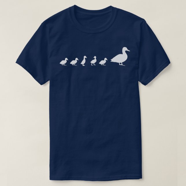 T-shirt Mama Duck 5 Ducklings  Animal Family Mothers Day G (Design devant)