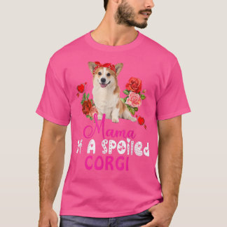 T-shirt Mama D'Un Corgi Cute Corgi Chien Cuisiné Cravate D