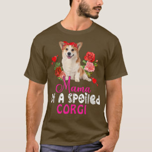 T-shirt Mama D'Un Corgi Cute Corgi Chien Cuisiné Cravate D