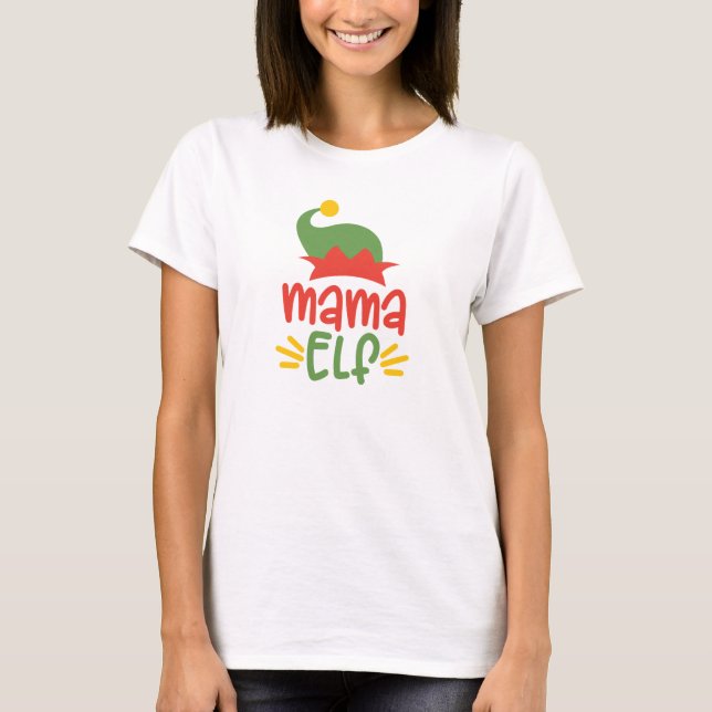 T-shirt Mama Elf (Devant)