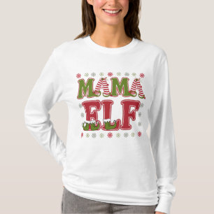 T-shirt Mama Elf Noël