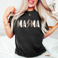 Mama Empreinte de léopard noir et blanc Anniversai