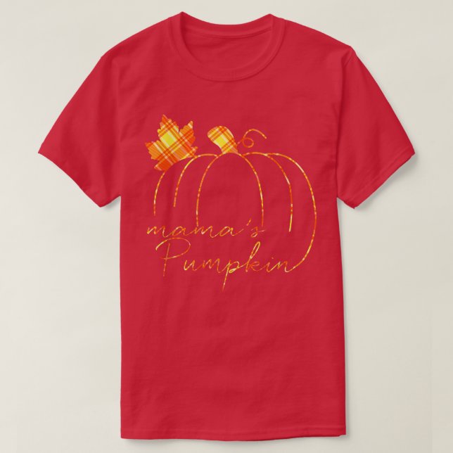 T-shirt Mama et le Citrouille de Mama Buffalo ont plaidé F (Design devant)