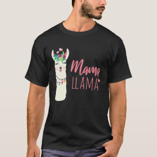 T-shirt Mama LLama Alpaca Fête des Mères