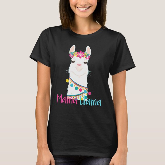 T-shirt Mama Llama Fête des mères pour les femmes Maman Am (Devant)