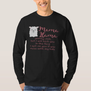 T-shirt Mama Llama Maman Vie Pas de désordre avec mes enfa