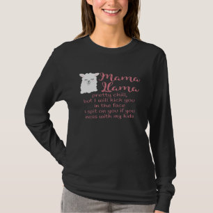 T-shirt Mama Llama Maman Vie Pas de désordre avec mes enfa