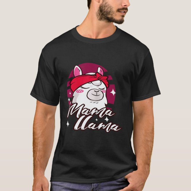 T-shirt Mama Llama pour femmes (Devant)