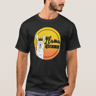 T-shirt Mama Llama Queen Animal Pour Femmes Filles 1