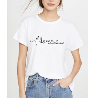 T-shirt Mama Modern Maman Enfants Noms la fête des mères