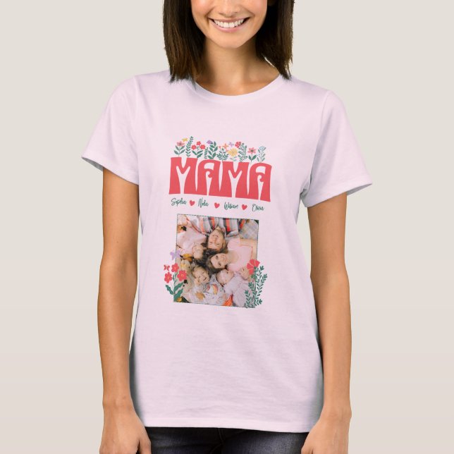 T-shirt MAMA MOMMY MÈRE MÈRE MEILLEURE MÈRE -Customisez-la (Devant)