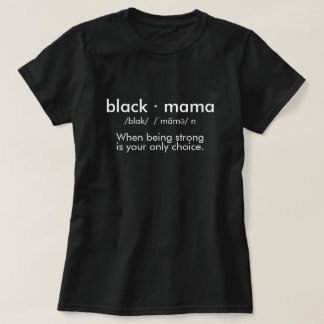 T-shirt Mama noir