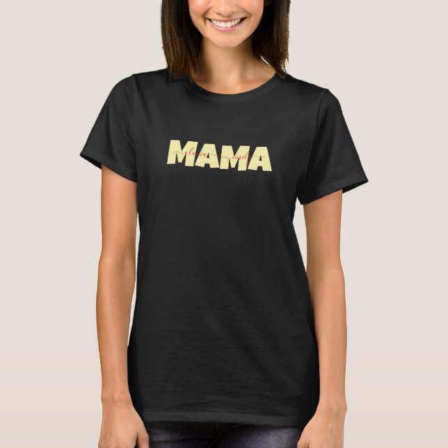 T-shirt Mama nom enfant Customisé (Devant)