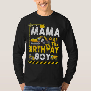 T-shirt Mama of the Birthday Boy Construction Anniversaire