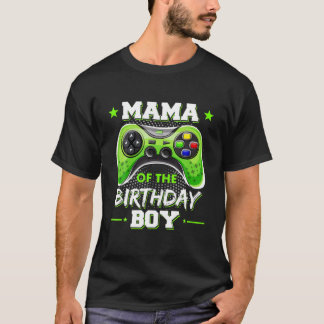 T-shirt Mama Of The Birthday Boy Decorations Vidéo Gamer T