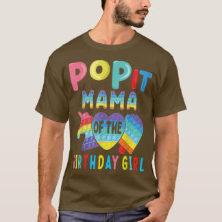 T-shirt Mama of the Birthday Girl Pop It Unicorn Anniversa