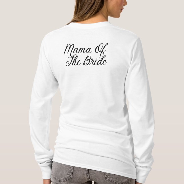 T-shirt Mama of the Bride Back Imprimer - Mariage Group Sh (Dos)