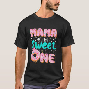 T-shirt Mama Of The Sweet One 1st Birthday Donut Theme Fam