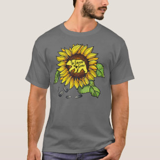 T-shirt Mama Ours Tournesol Funny Mères Fête maman maman m