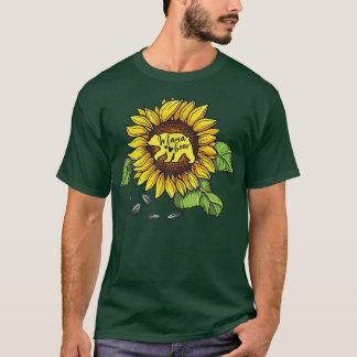 T-shirt Mama Ours Tournesol Funny Mères Fête maman maman m