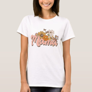 T-shirt Mama Retro Floral
