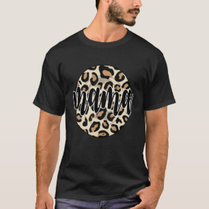 T-shirt Mama Retro Leopard Tee pour Femmes Leopard Maman_1