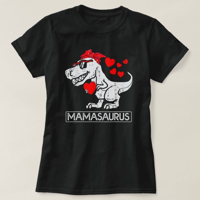 T-shirt Mama Saurus Mother Saurus Mothers Day Mom Womens (Design devant)