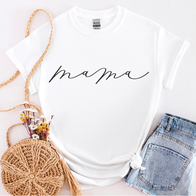 T-shirt Mama Script mignon (Créateur téléchargé)