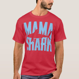 T-shirt Mama Shark, Amusant Mari Son Fille Cadeau