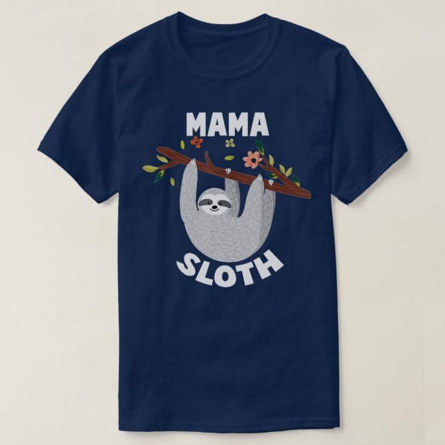 T-shirt Mama Sloth Matching Family s pour Menwomen s  (Design devant)