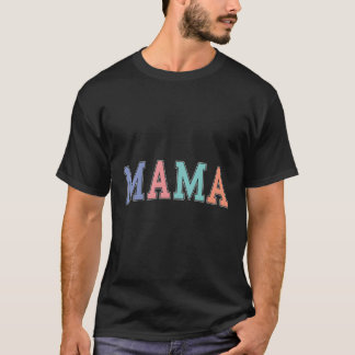 T-shirt Mama Top Athletic Pastel Mères Mama