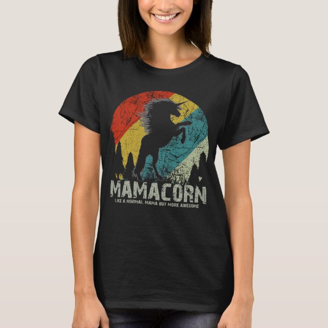 T-shirt mama unicorn (Devant)