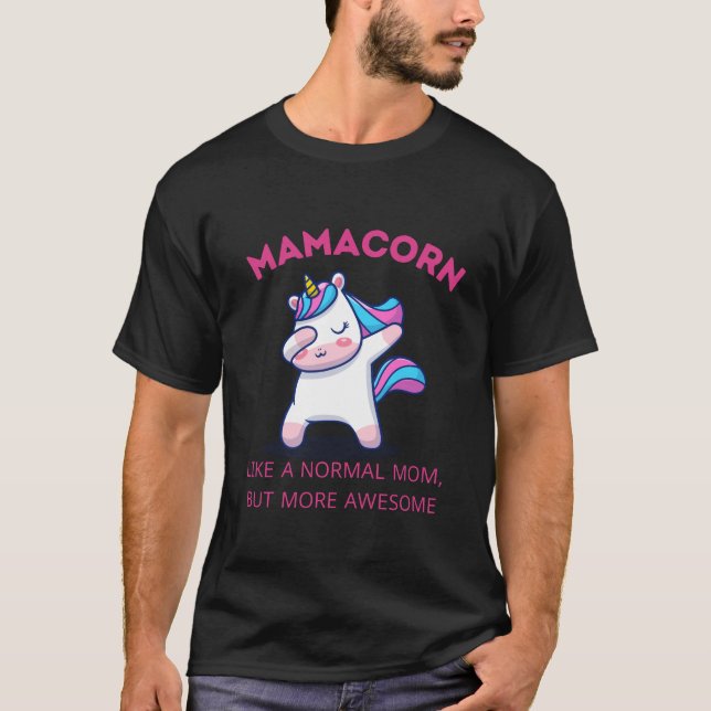 T-shirt Mama Unicorn Fan Club (Devant)