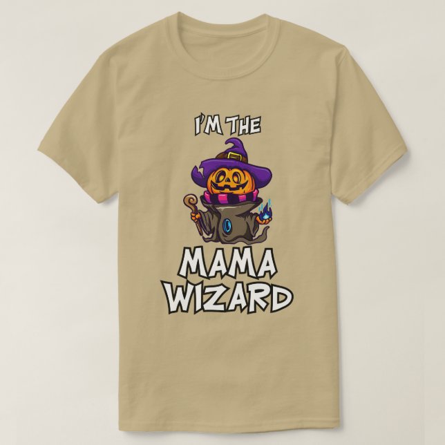 T-shirt Mama Wizard Costume de famille d'Halloween corresp (Design devant)