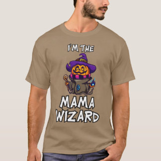 T-shirt Mama Wizard Costume de famille d'Halloween corresp