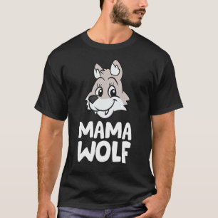 T-shirt Mama Wolf mignon Wolf Maman Aimer Wolves
