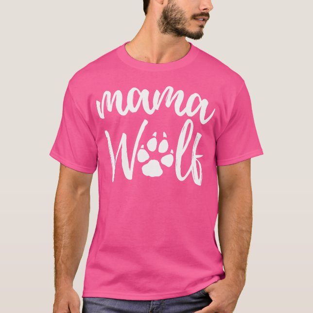 T-shirt Mama Wolf Wolf Wolfs Wild Lover Maman Mère Femmes (Devant)