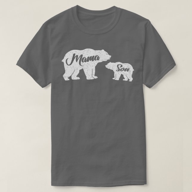 T-shirt Mamabear Son Ours Bébé Famille Ours Bébé Nouveau-n (Design devant)