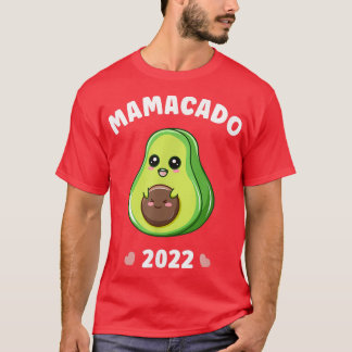 T-shirt Mamacado 2022 Avocado Vegan Grossesse Grossesse Ba