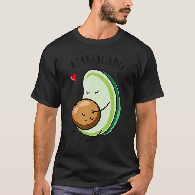 T-shirt Mamacado Avocado enceinte Faire-part de grossesse  (Devant)