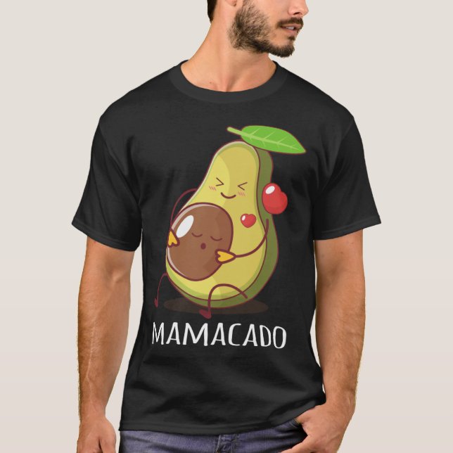 T-shirt Mamacado Avocado mère enceinte Grossesse Avo Cute  (Devant)