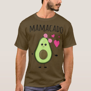 T-shirt Mamacado Avocado Messy Bun Grossesse maman enceint