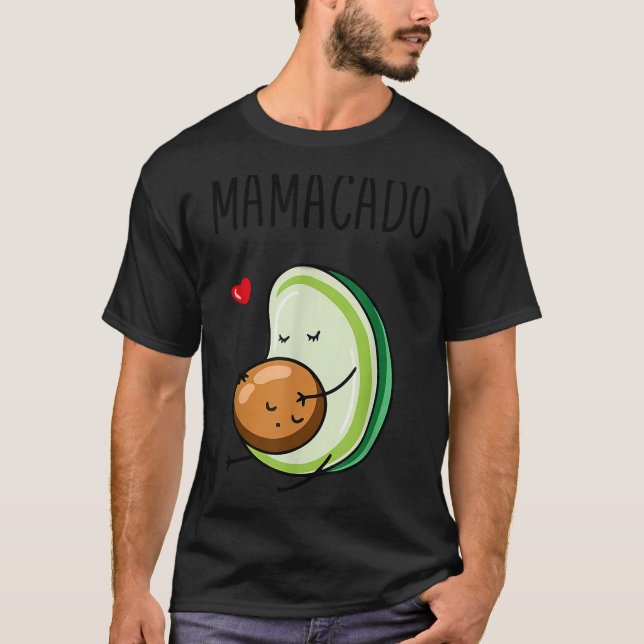 T-shirt Mamacado Avocado Pregnant Mom Pregnancy Avo  (Devant)
