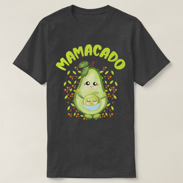 T-shirt Mamacado bébé garçon mou Avocado enceinte Avocado  (Design devant)
